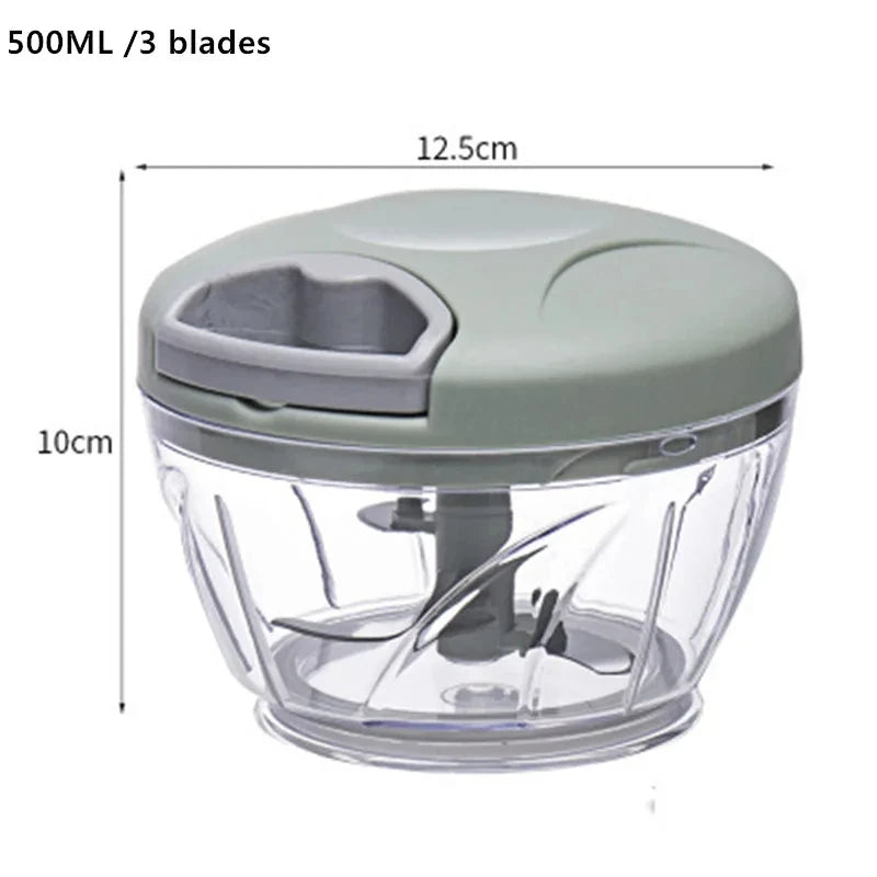 Manual Food Chopper & Grinder 500/900ML